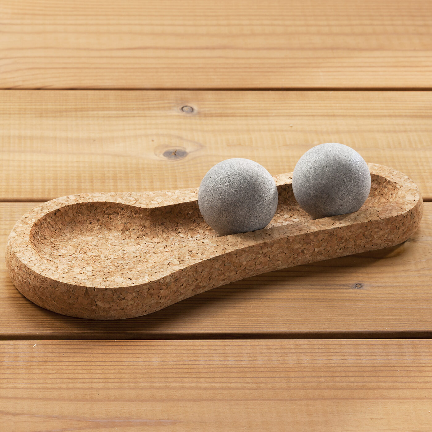 Hukka Solejoy 2 Massage Balls with Natural Cork Base 3 Hukka Solejoy 2 Massage Balls with Natural Cork Base