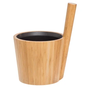 Rento Bamboo Straight Handle Sauna Bucket